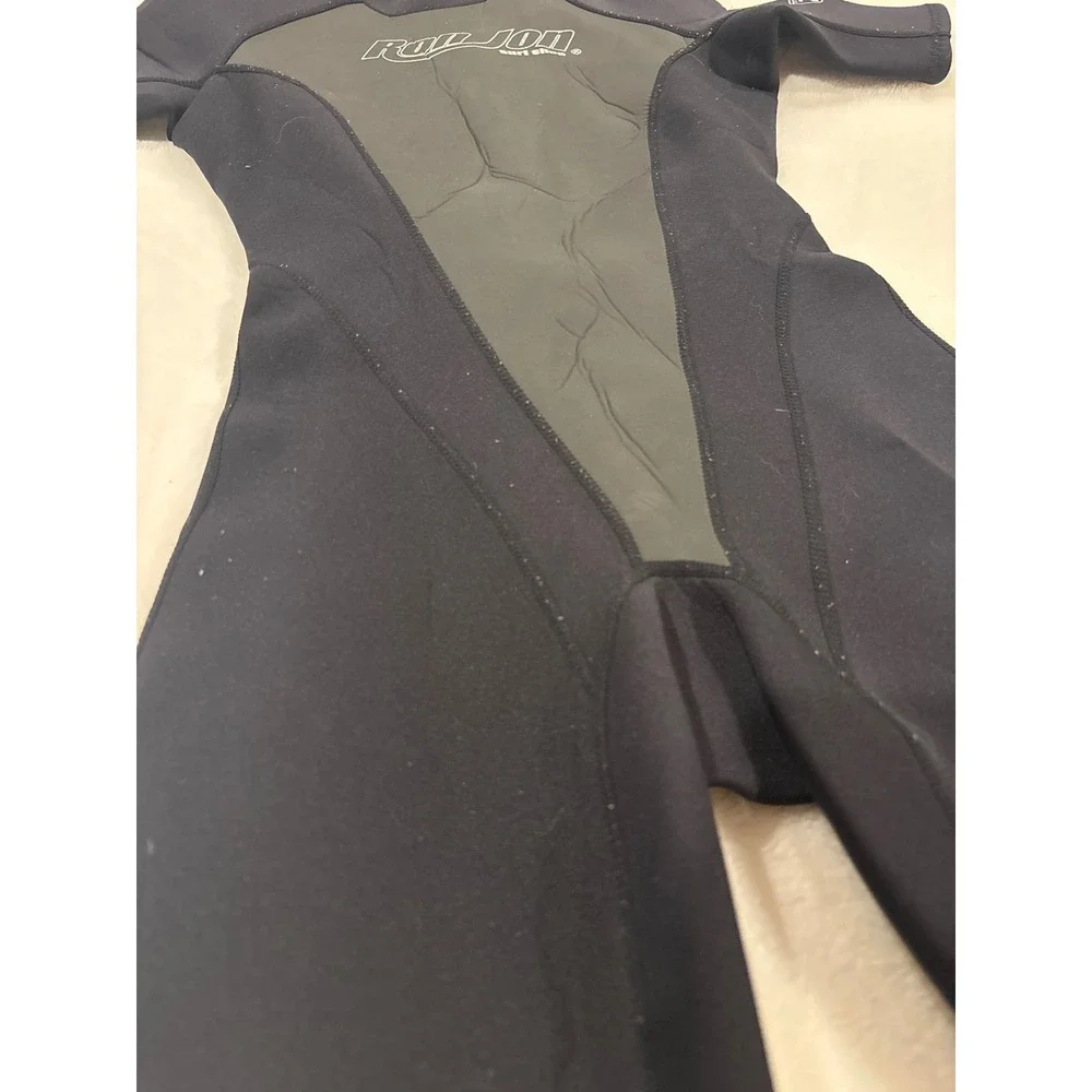 Ron Jon Surf Shop Kids Wetsuit Size 8 Black Grey Shorty Spring Suit Titanium 2